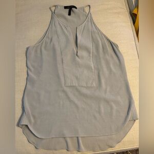 BCBGMaxAzria Light Gray Sleeveless Blouse